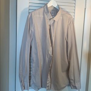 Super soft garment dye natural fabric button down